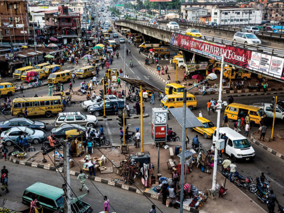 Wizkid is one of Nigeria’s biggest names. His song “Ojuelegba,” which he remixed with Drake and Skepta, describes this crowded Lagos neighborhood.